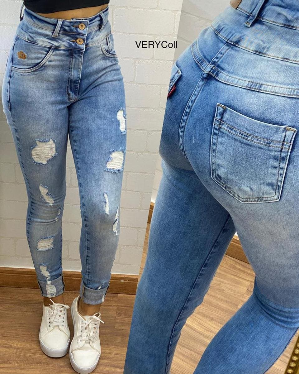 Calça Jeans Preta Carmen - Verycoll