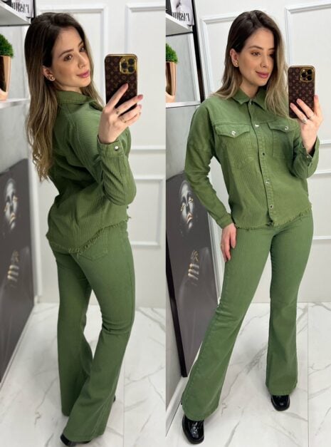 jaqueta nexo cotele verde militar