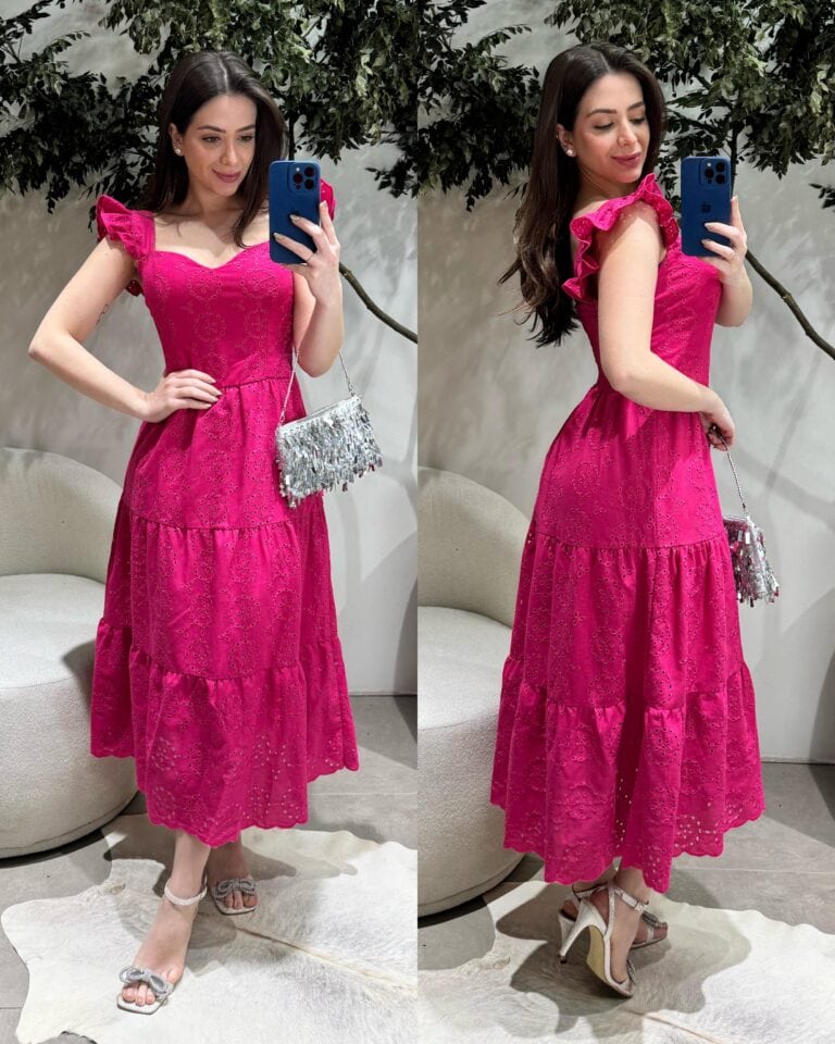 vestido longo laise norgana rosa (cópia)