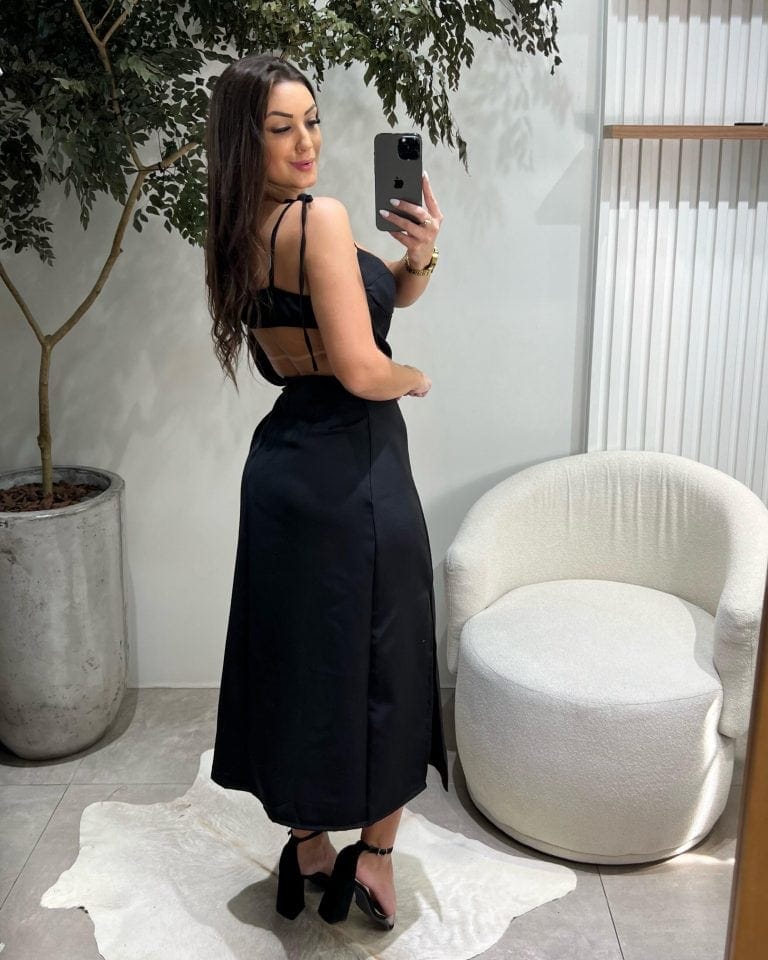 vestido recorte longo jessica preto vestido recorte longo jessica preto