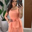 conjunto alfaiataria saia julia laranja