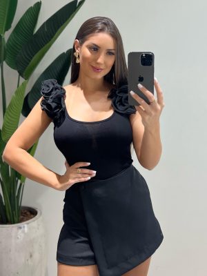 macaquinho floral stefani nude