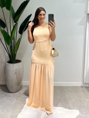 vestido longo viscolinho denise vermelho (cópia)