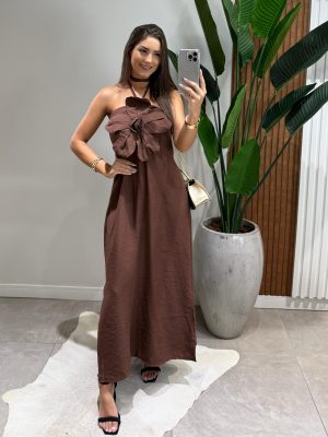 vestido longo flor yasmin pink (cópia)