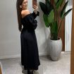 vestido longo aline preto