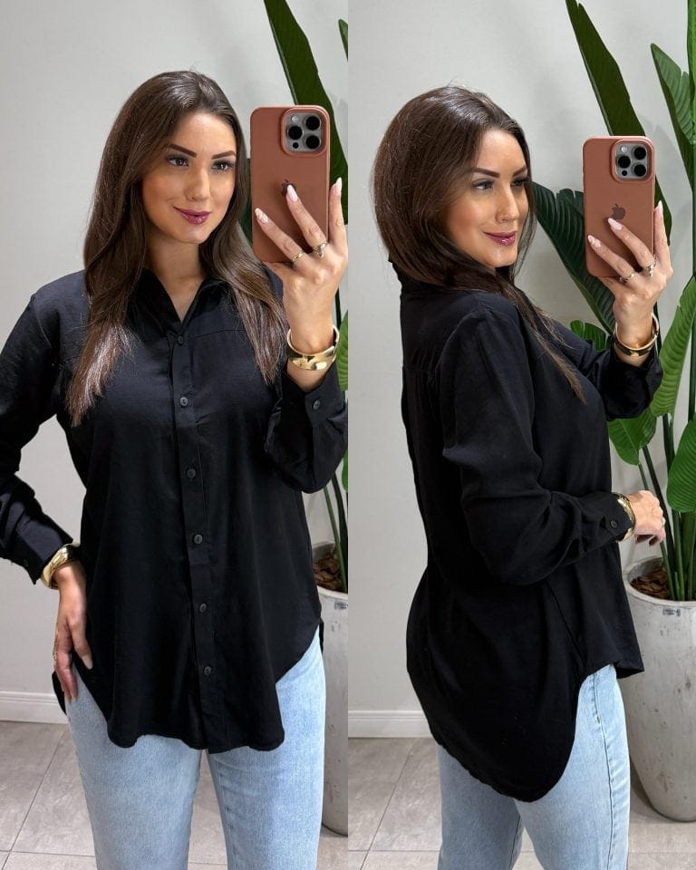 camisa social keli preta (cópia)