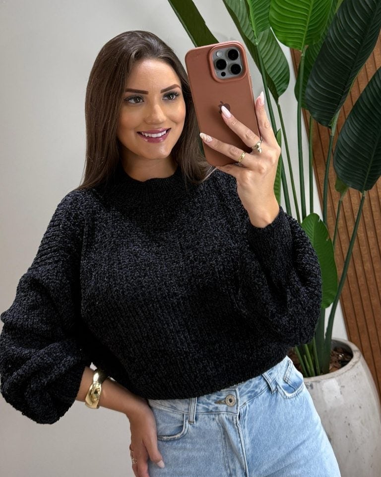 blusa mousse comprida liz rose blusa mousse comprida liz rose