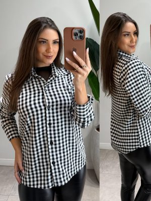 camisa xadrez kauana vermelha