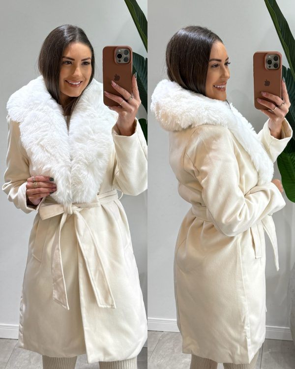 casaco lã batida gabi caramelo casaco lã batida gabi caramelo