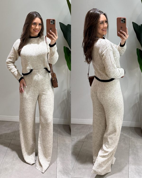 conjunto listra mousse flavia cinza