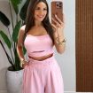 conjunto linhal calça keli rosa