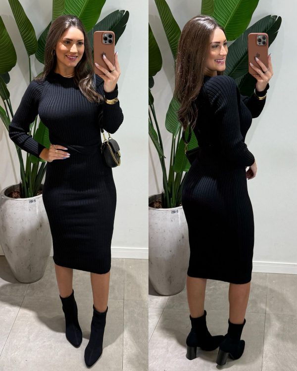 vestido modal trança isis