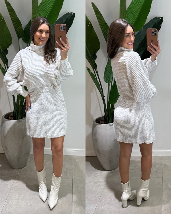 vestido mousse liz mescla