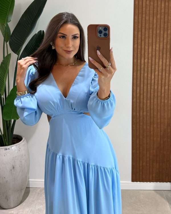 vestido festa abigail salmão vestido festa abigail salmão