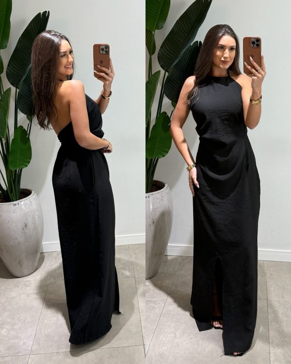 vestido longo emily preto vestido longo emily preto