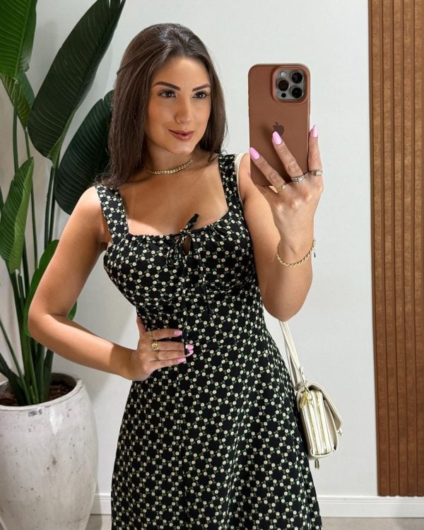 vestido flor magali preto vestido flor magali preto