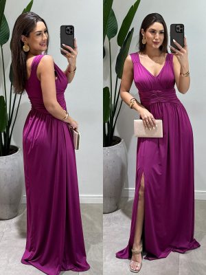 vestido festa sophie verde Água