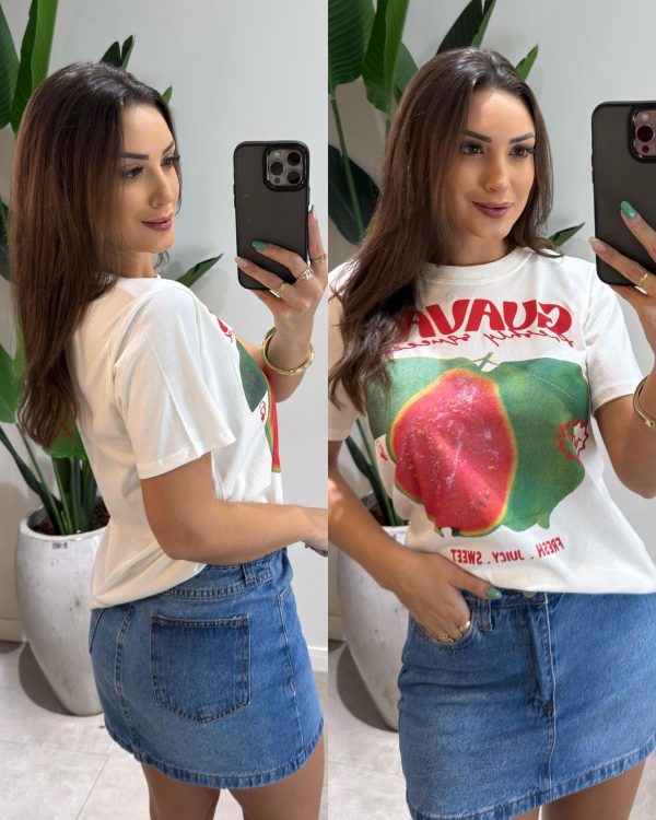 t shirt mirela goiaba