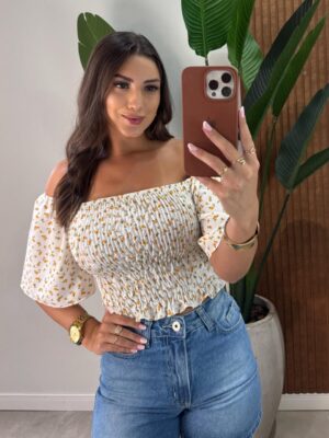 vestido longo flor ana azul