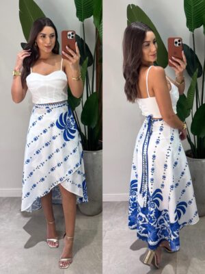 vestido longo flor ana azul