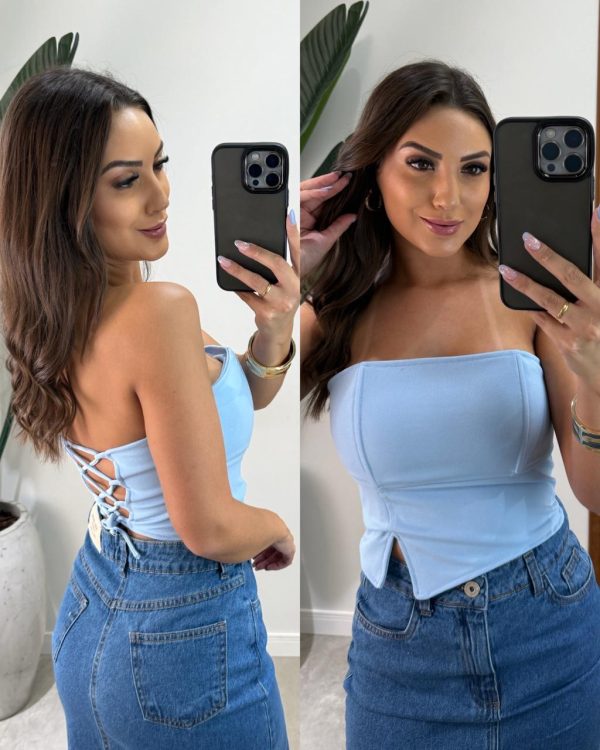 vestido longo juliana azul claro black