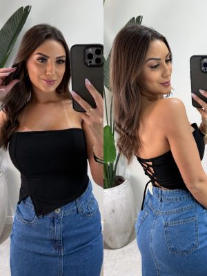 vestido longo juliana azul claro black