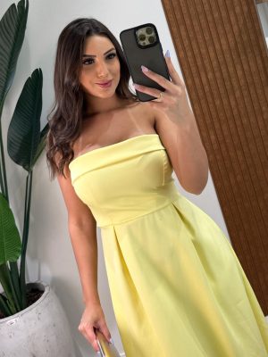 vestido midi tule eudora rosa black