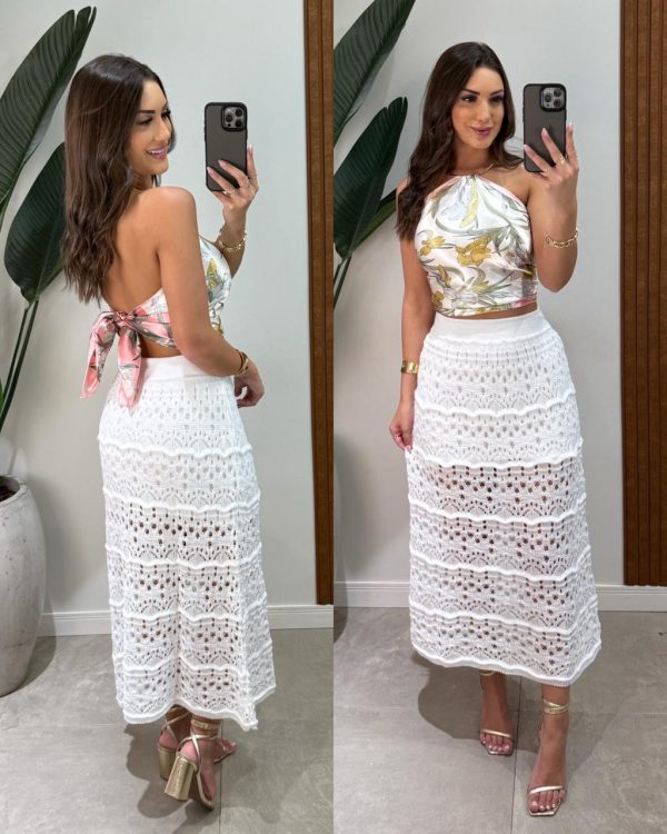 vestido longo fivela stily vermelho