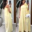 vestido longo simara amarelo