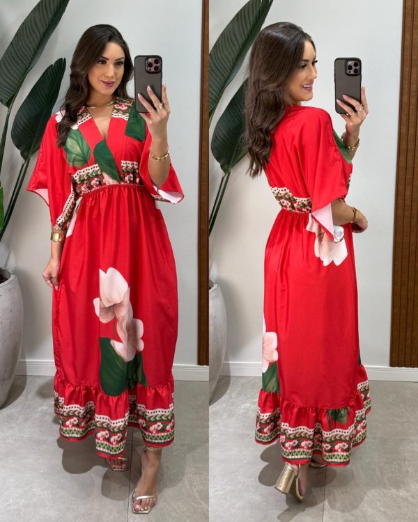 vestido longo simara amarelo