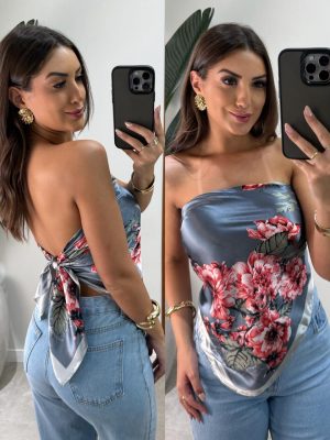 vestido longo frente Única danielle preto