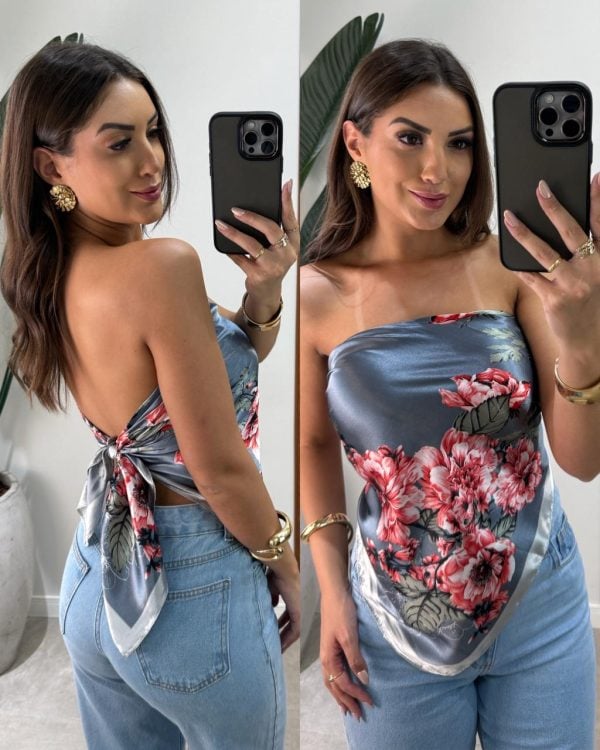 vestido longo frente Única danielle preto