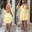 vestido curto eva amarelo ressaca black