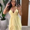 vestido curto eva amarelo ressaca black
