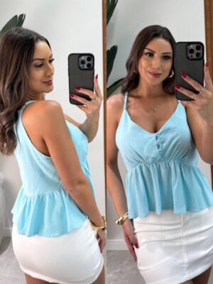 macaquinho cora azul marinho