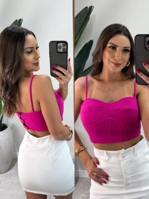 macaquinho cora azul marinho