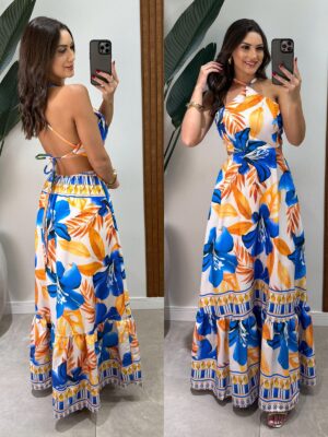 vestido longo nula manga regina amarelo (cópia)