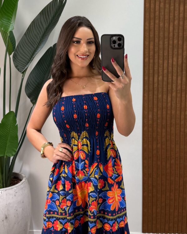 vestido tomara que caia látex teresa azul vestido tomara que caia látex teresa azul