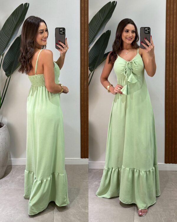 vestido longo duna neiva verde