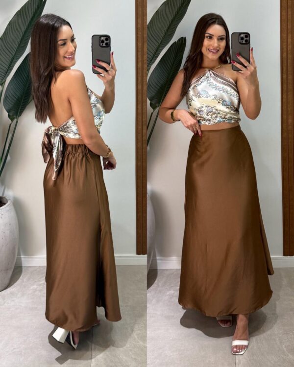 vestido canelado lucia vermelho