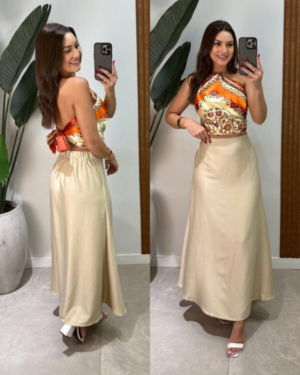 vestido canelado lucia vermelho