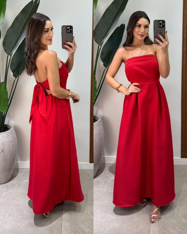 saia de cetim stefhany preto