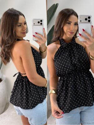 body de gola giovana azul