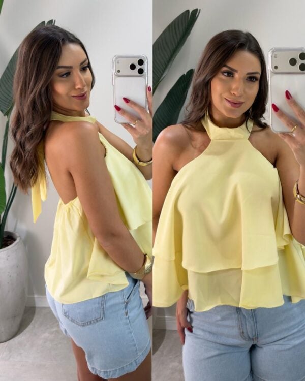 body de gola giovana azul