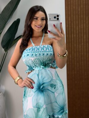 vestido látex ana julia