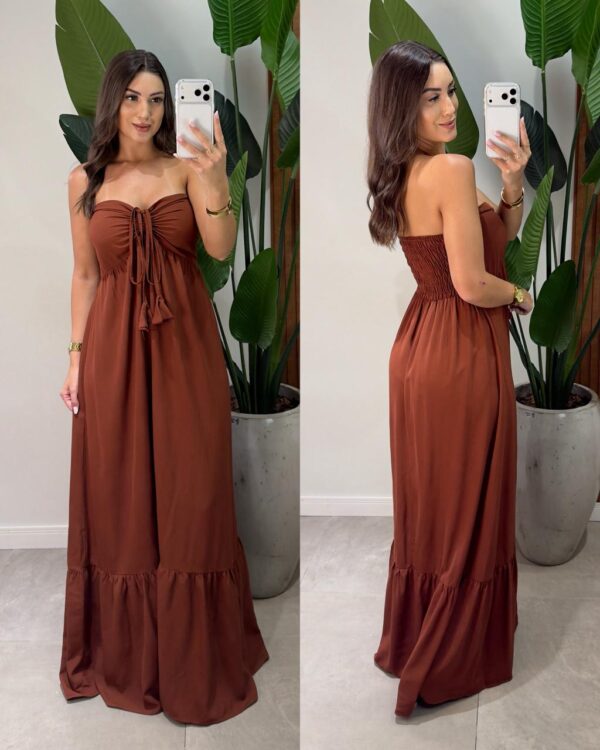 vestido midi drapeado isis preto (cópia)