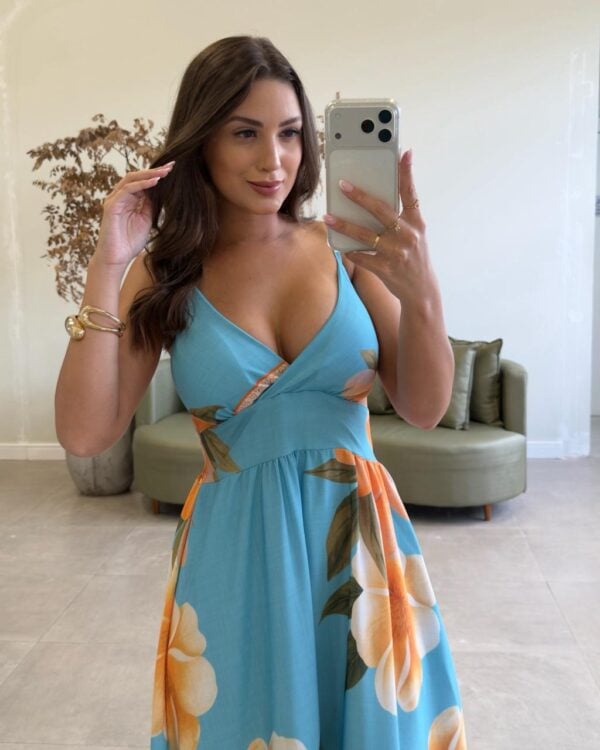 vestido gola alta teresa fúcsia vestido gola alta teresa fúcsia