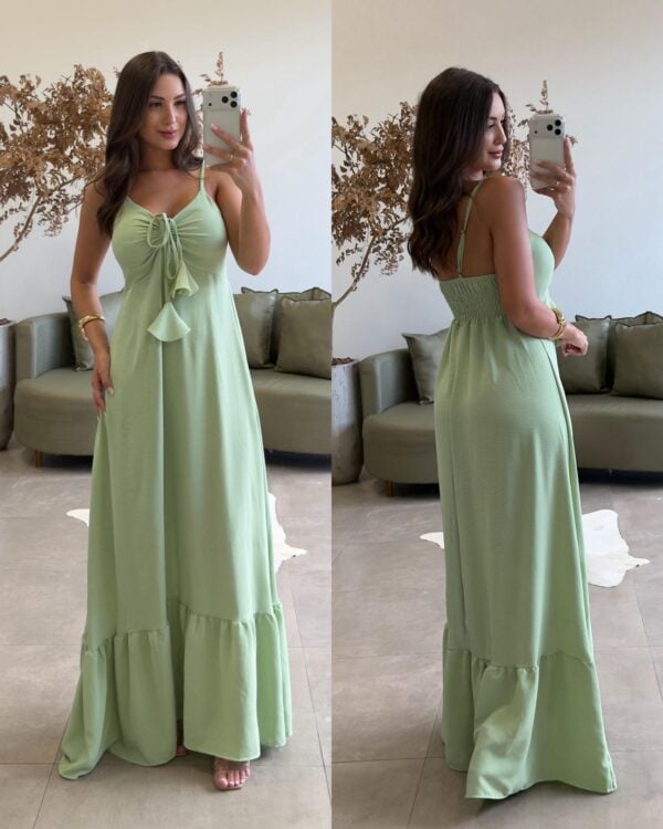 vestido gola alta teresa fúcsia