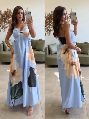 vestido gola alta teresa fúcsia