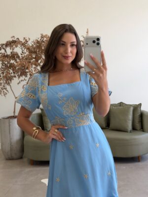 vestido tropical francisca creme vestido tropical francisca creme